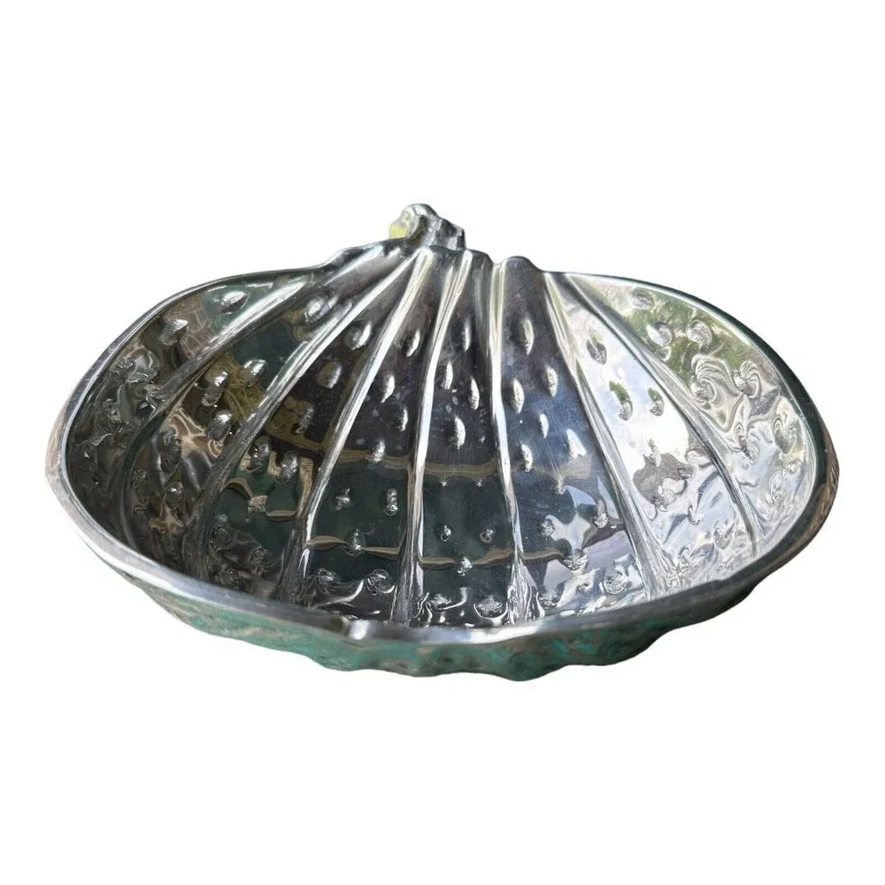 Sonoma Home Goods Metal Holiday Pumpkin Shaped Bowl 8 Inch Silver‎ Tone Aluminum